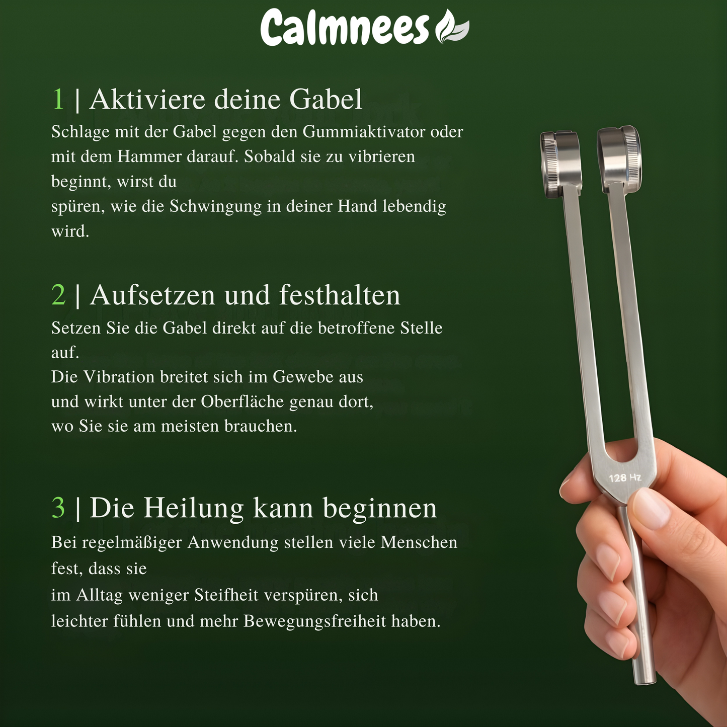Calmora 128Hz Stimmgabel